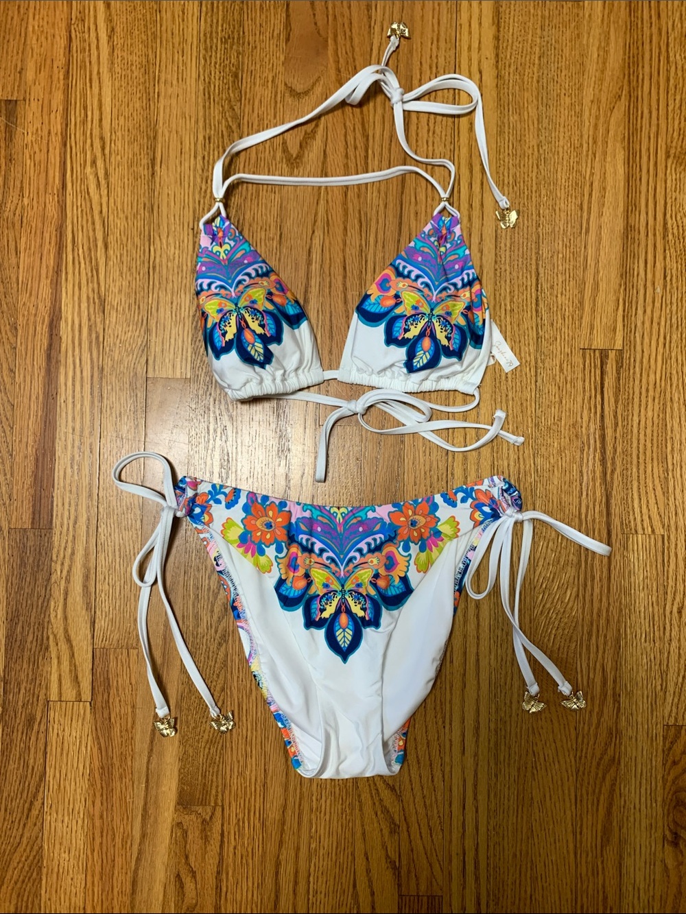 Sunshine 79 swimsuit - boho butterfly string bikini set “butterfly high” size 6